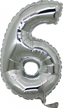 altı rakam Numara gri gümüş folyo İthal kaliteli 14 inc 38 cm folyo balon