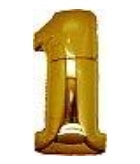 Bir Rakam Sarı Altın Gold folyo rakam balon 40 inch 100 cm