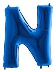 N harfi Sarı Altın Gold folyo harf balon 40 inch 100 cm