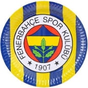 Taraftar tabak fenerbahçe fb parti malzemesi 8 adet