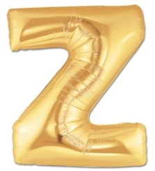Z harfi Sarı Altın Gold folyo harf balon 40 inch 100 cm